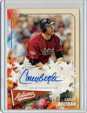 2024 Topps Update Autumn Tales Autographs Carlos Beltrán #ATA-CBE card