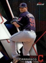 2018 Finest Base Set Carlos Carrasco #26 card