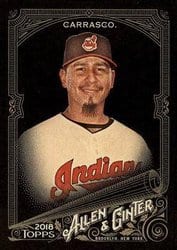 2018 Topps Allen & Ginter X Base Set Carlos Carrasco #342 card