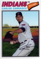 2018 Topps Archives Base Set Carlos Carrasco #190 card