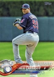 2018 Topps Base Set Carlos Carrasco #78 card