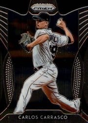 2019 Panini Prizm Base Set Carlos Carrasco #147 card