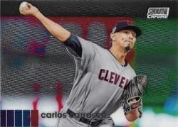 2020 Stadium Club Chrome Base Set Carlos Carrasco #312 card