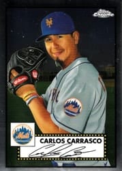 2021 Topps Chrome Platinum Anniversary Base Set Carlos Carrasco #255 card