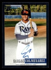 2021 Bowman Heritage Chrome Prospect Autographs Carlos Colmenarez #93PA-CC card