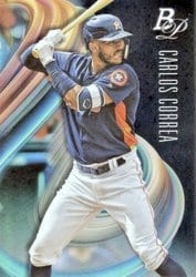 2018 Bowman Platinum Base Set Carlos Correa #11 card