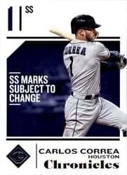 2018 Panini Chronicles Base Set Carlos Correa #45 card