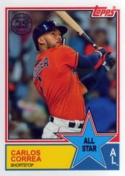 2018 Topps 1983 Topps Baseball 35th Anniversary All-Stars Carlos Correa #83AS-3 card