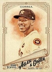 2018 Topps Allen & Ginter Base Set Carlos Correa #30 card