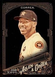 2018 Topps Allen & Ginter X Base Set Carlos Correa #30 card