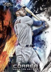 2018 Topps Fire Base Set Carlos Correa #78 card