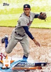 2018 Topps Holiday Base Set Carlos Correa #HMW141 card