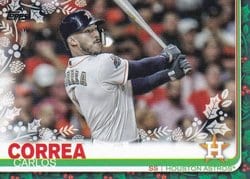 2019 Topps Holiday Base Set Carlos Correa #HW136 card