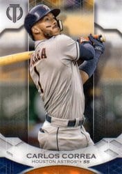 2019 Topps Tribute Base Set Carlos Correa #57 card