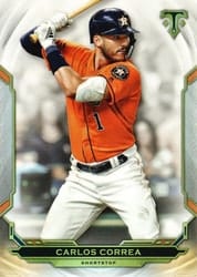 2019 Topps Triple Threads Base Set Carlos Correa #93 card