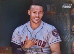 2020 Stadium Club Chrome Base Set Carlos Correa #123 card