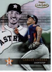 2020 Topps Gold Label Base Set Carlos Correa #41 card