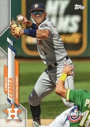 2020 Topps Opening Day Base Set Carlos Correa #124 card