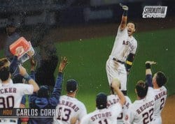 2021 Stadium Club Chrome Base Set Carlos Correa #217 card