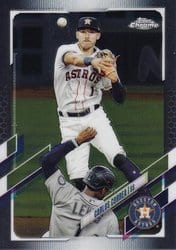 2021 Topps Chrome Base Set Carlos Correa #172 card