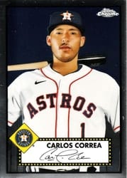 2021 Topps Chrome Platinum Anniversary Base Set Carlos Correa #274 card