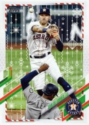 2021 Topps Holiday Base Set Carlos Correa #HW8 card