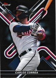2022 Finest Base Set Carlos Correa #55 card