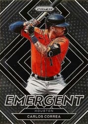 2022 Panini Prizm Emergent Carlos Correa #E-6 card