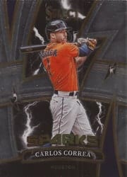 2022 Panini Select Sparks Carlos Correa #SP6 card