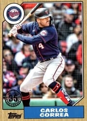 2022 Topps Update 1987 Topps Carlos Correa #87TBU-27 card