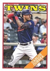 2023 Topps 1988 Topps Baseball (Series 1) Carlos Correa #T88-34 card