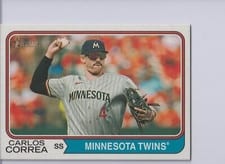 2023 Topps Heritage Mini Carlos Correa #548 card