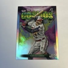 2024 Topps Cosmic Chrome Into the Cosmos Carlos Correa #ITC-17 card