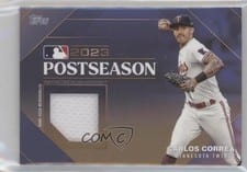 2024 Topps Postseason Performance Relics Carlos Correa #PPR-CCO card