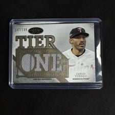 2024 Topps Tier One Die-Cut Relics Carlos Correa #T1RD-CC card