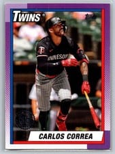 2025 Topps 1990 Topps Baseball (Series One) Carlos Correa #T90-72 card