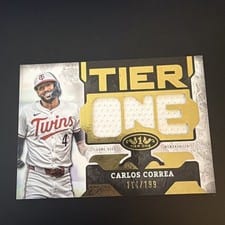 2025 Topps Tier One Die-Cut Relics Carlos Correa #T1RD-CC card