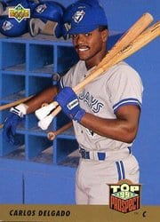 1993 Upper Deck Base Set Carlos Delgado #425 card