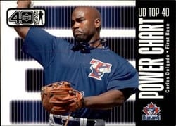 2002 Upper Deck 40-Man Base Set Carlos Delgado #1096 card