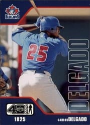 2002 Upper Deck 40-Man Base Set Carlos Delgado #63 card