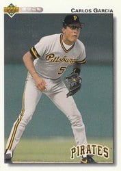 1992 Upper Deck Base Set Carlos Garcia #665 card