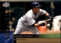 2009 Upper Deck Base Set Carlos Gomez #746 card