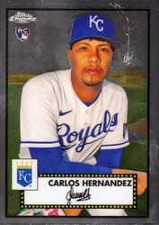2021 Topps Chrome Platinum Anniversary Base Set Carlos Hernandez #44 card