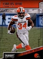 2018 Panini Playoff Base Set Carlos Hyde #45 card