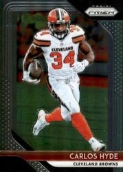 2018 Panini Prizm Base Set Carlos Hyde #154 card