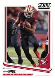 2018 Score Base Set Carlos Hyde #282 card
