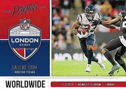 2020 Panini Prestige Worldwide Carlos Hyde #WW-CH card