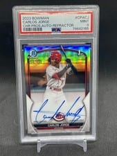 2023 Bowman Chrome Prospect Autographs Carlos Jorge #CPA-CJ card