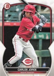 2023 Bowman Draft Base Set Carlos Jorge #BD-105 card