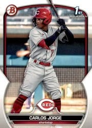 2023 Bowman Prospects Carlos Jorge #BP-120 card